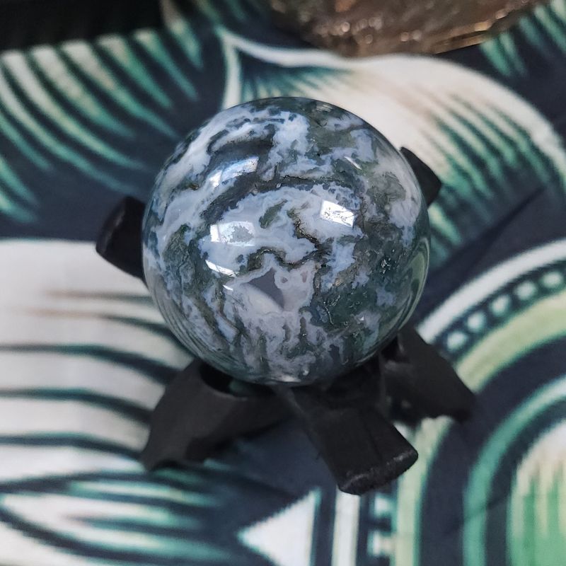Moss Agate Sphere 62mm