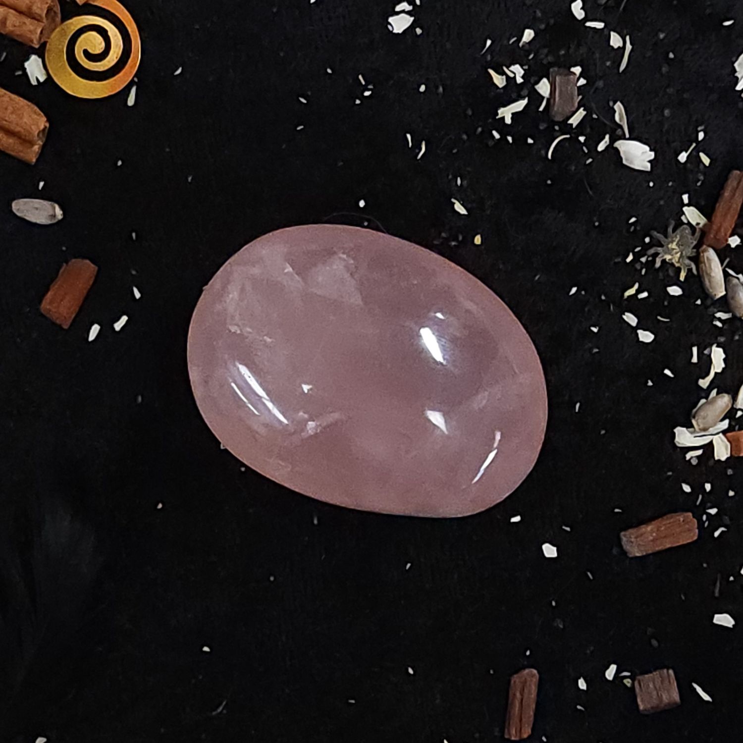 Rose Quartz Palm Stone 2.5"