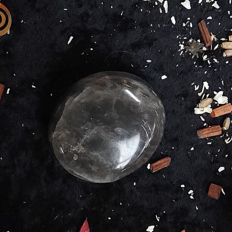 Smoky Quartz Palm Stone