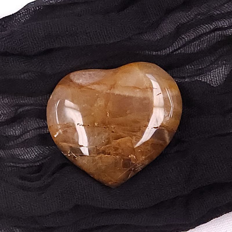 Golden Healer Quartz Heart