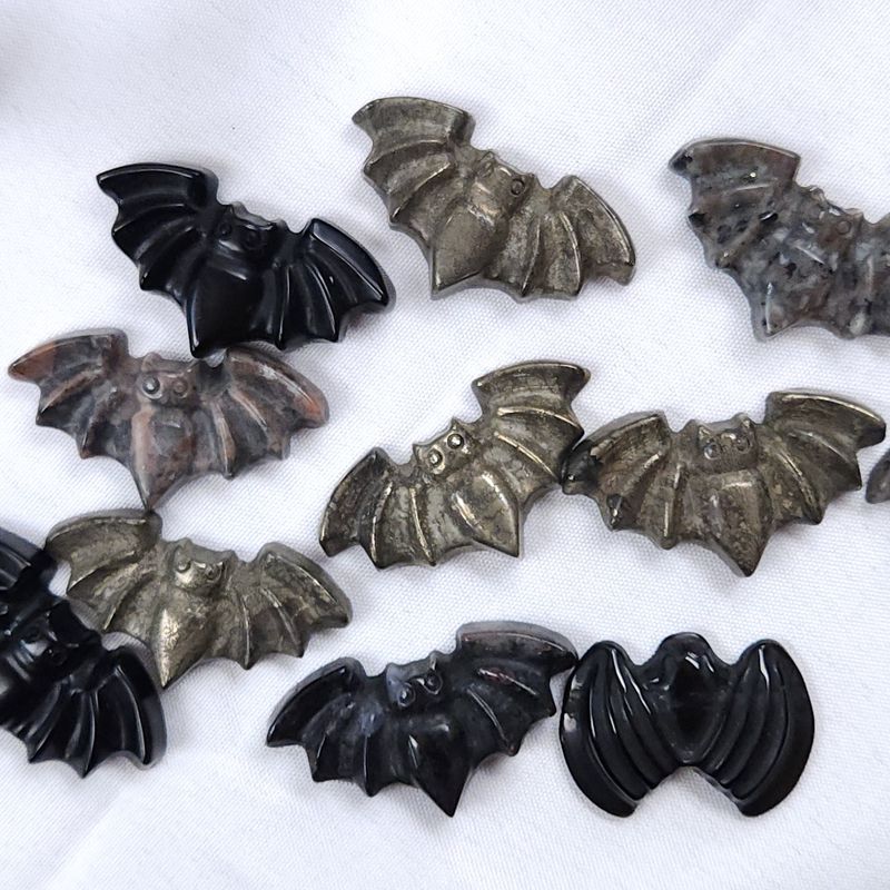 Crystal Bat Carving