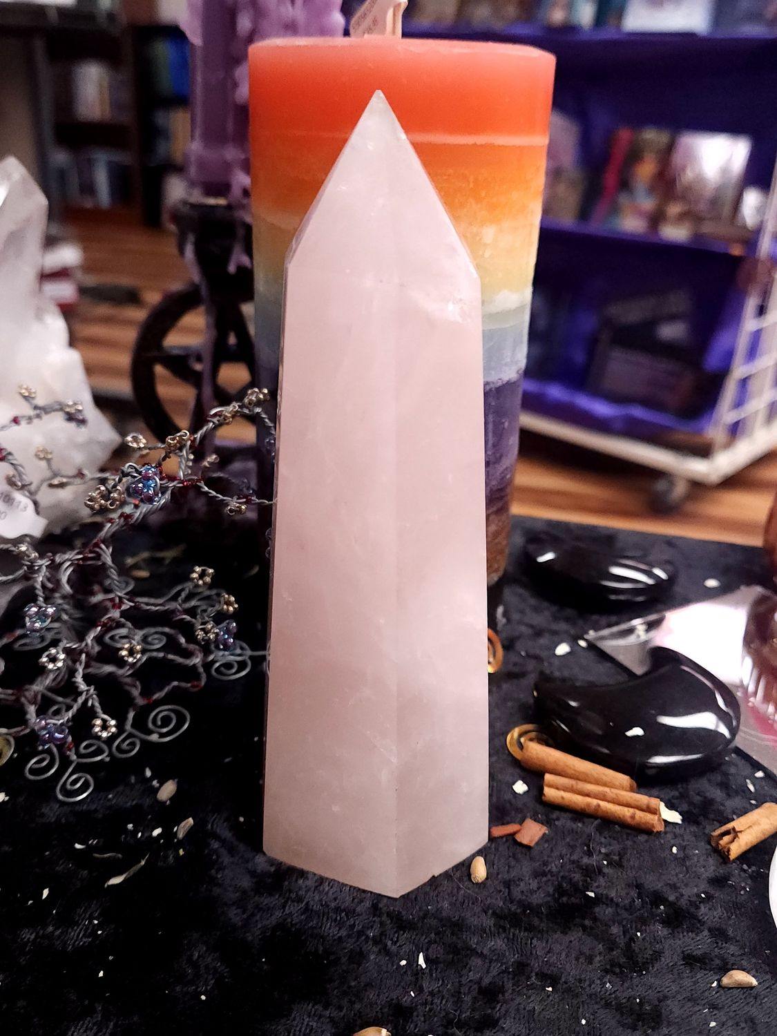 Rose Quartz Crystal Tower 160mm Rose Quartz Crystal Tower 160mm