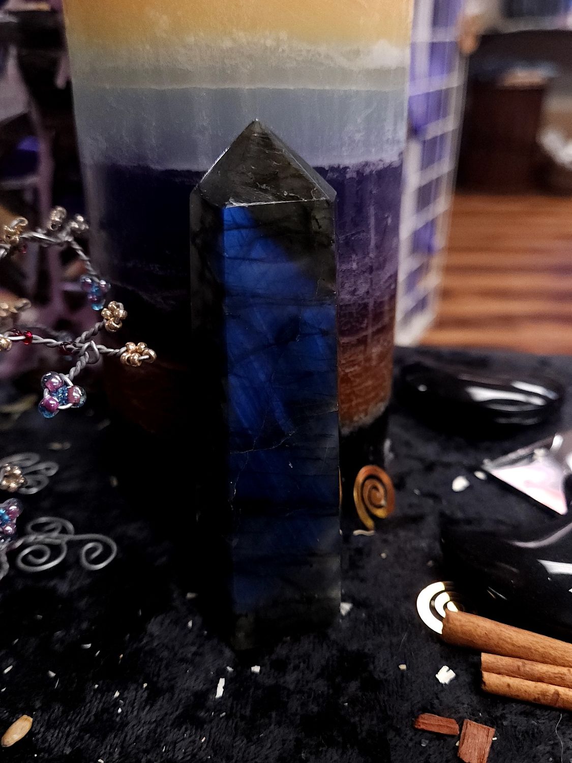 Labradorite Tower 98mm Labradorite Tower 98mm