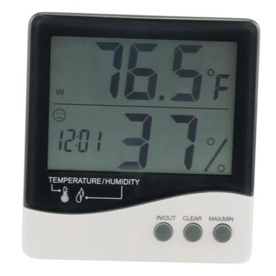 Large Display Thermometer & Hygrometer