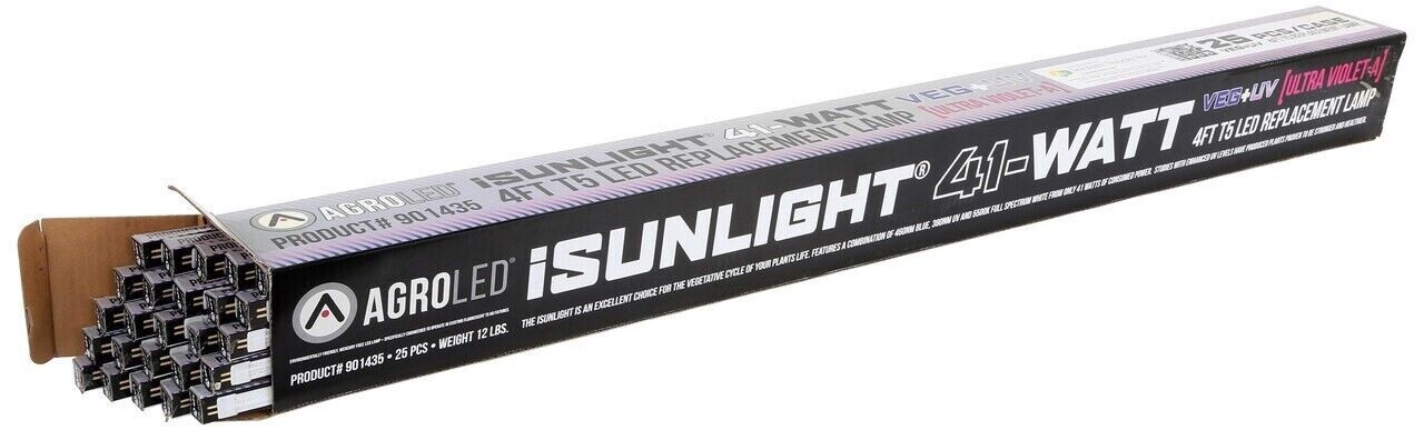 AgroLED iSunlight T5 Veg + UV 4' Lamp