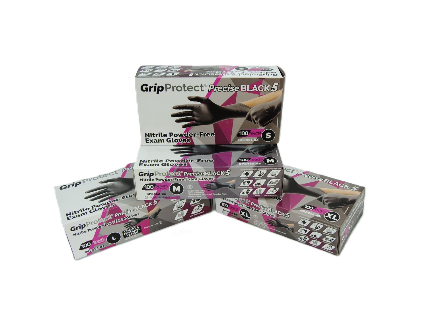 Black Gloves, Size: Large