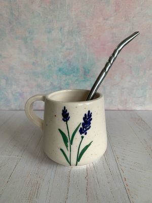 Mate/pocillo floral