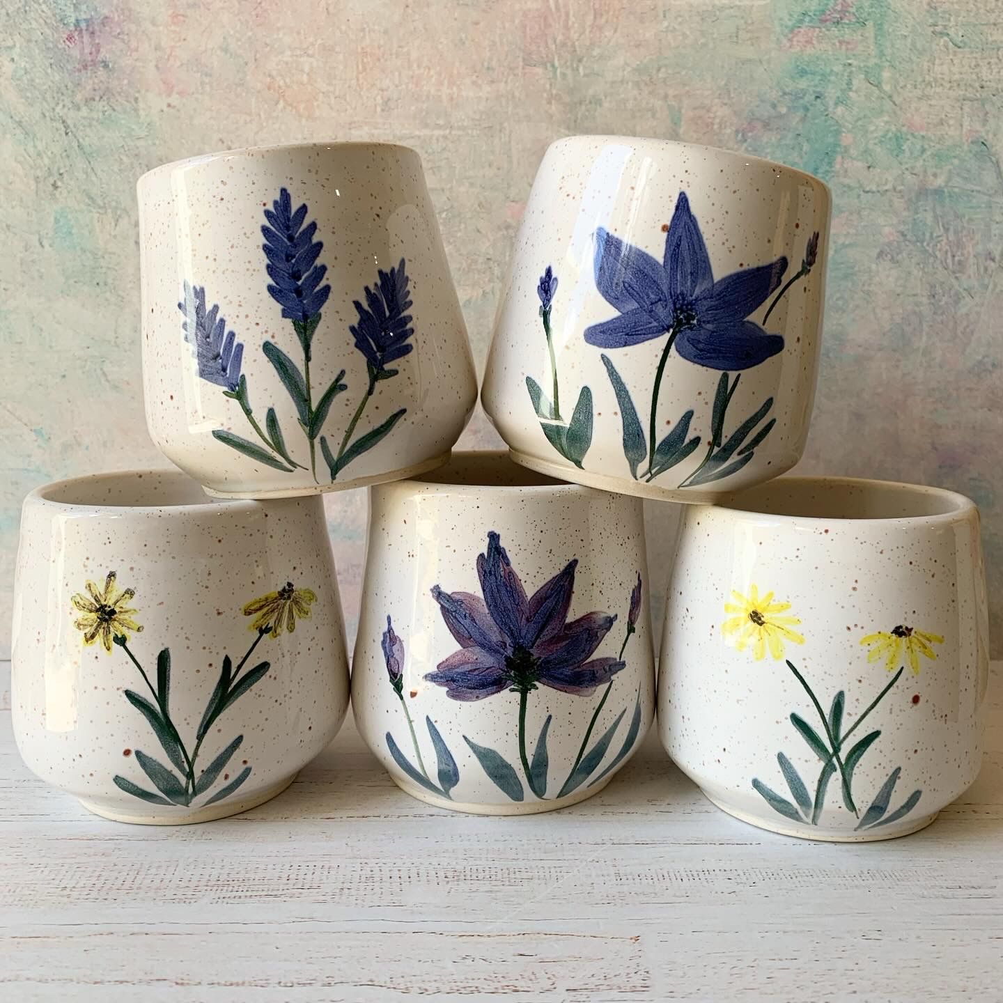 Mate/pocillo floral