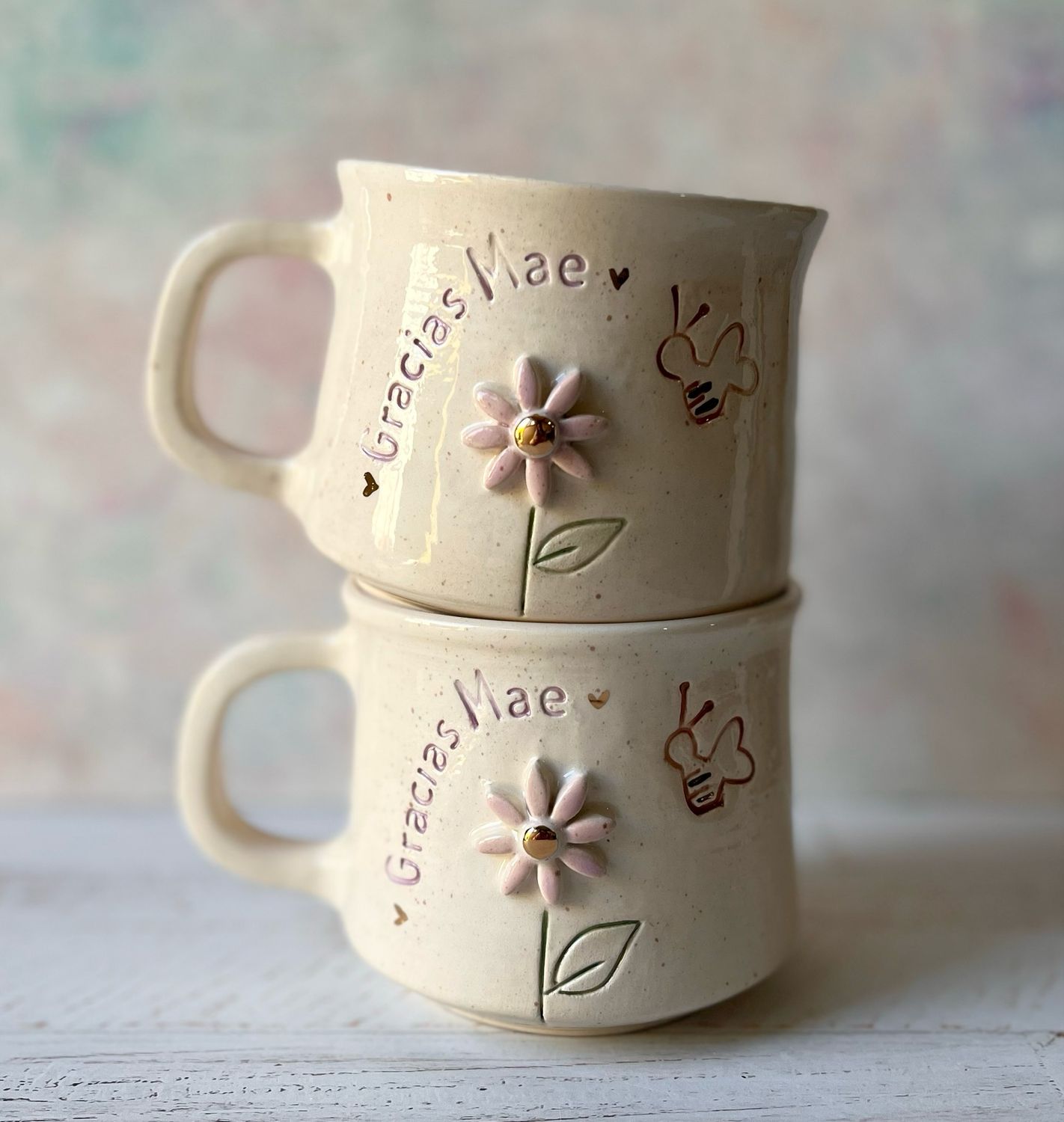 Tazas Gracias Mae oro