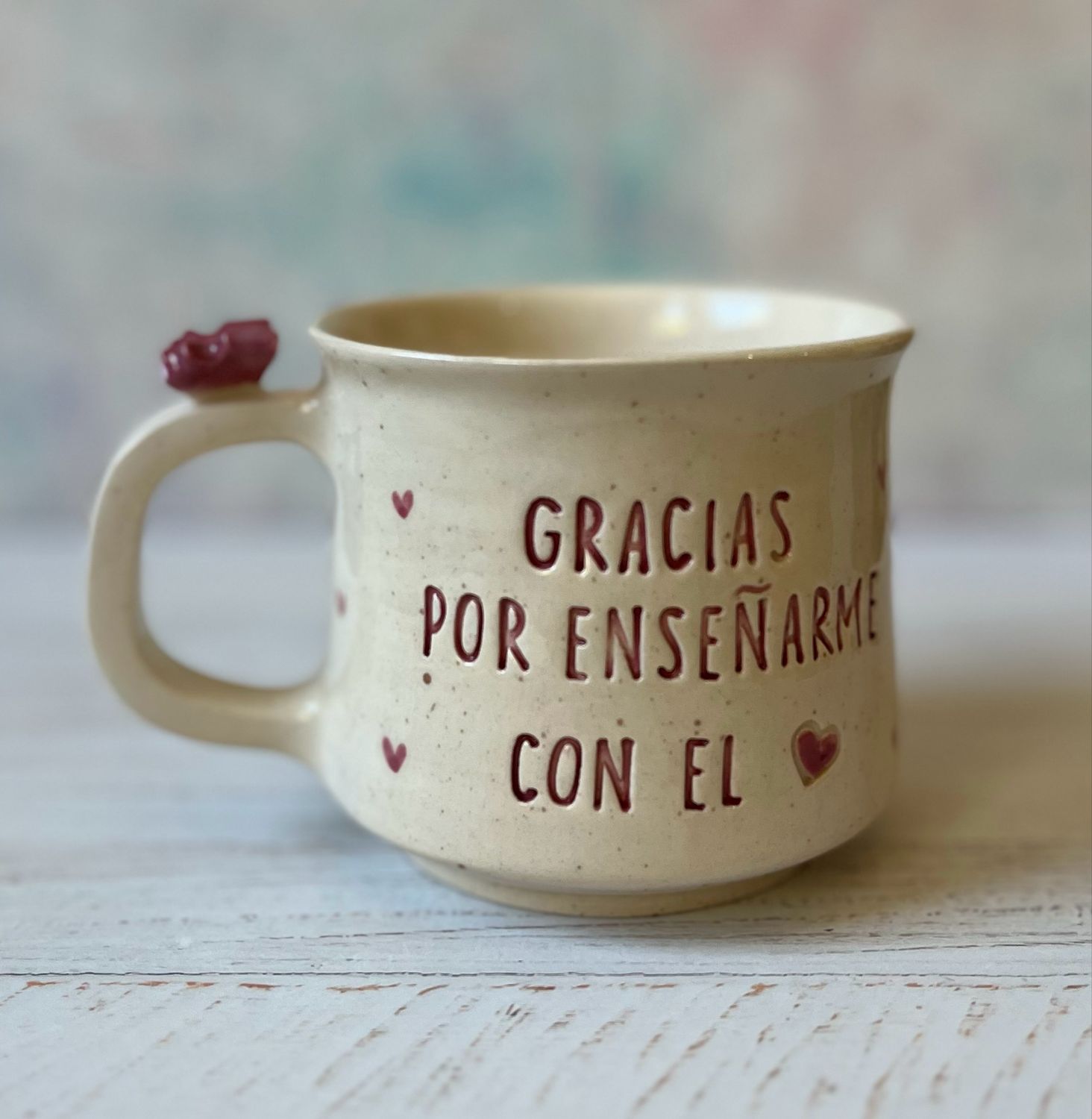 Taza Gracias por enseñarme…