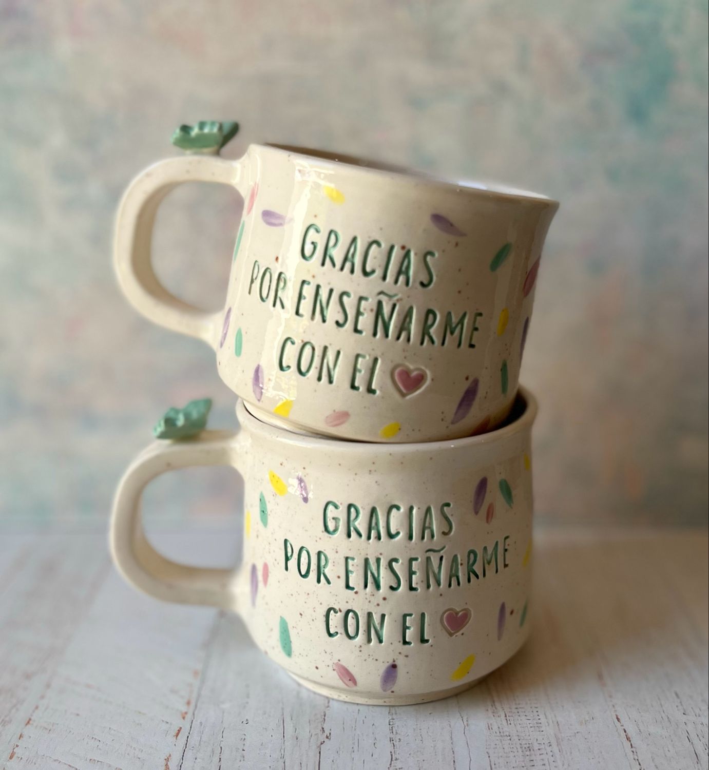 Taza Gracias por enseñarme…