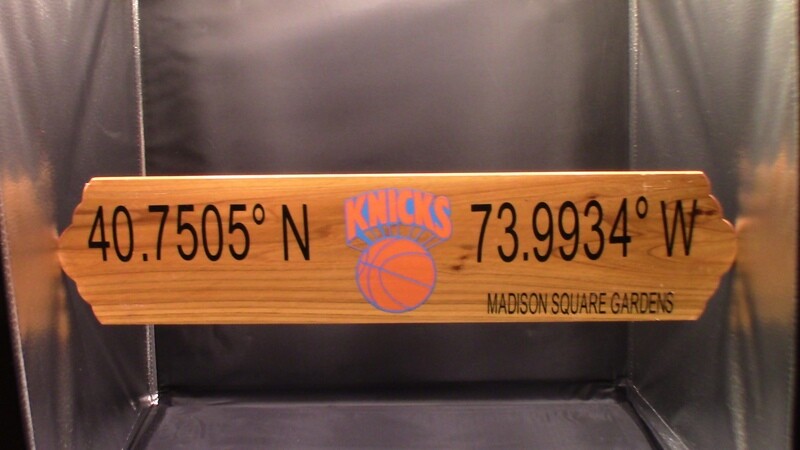 Basketball Themed Latitude/Longitude Sign