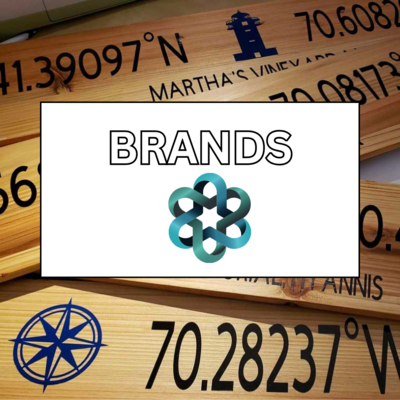 Brands Themed Latitude/Longitude Sign