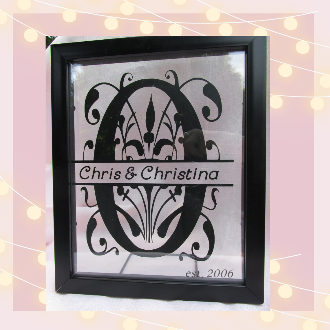 Custom Personalized 8x10 Glass Frame