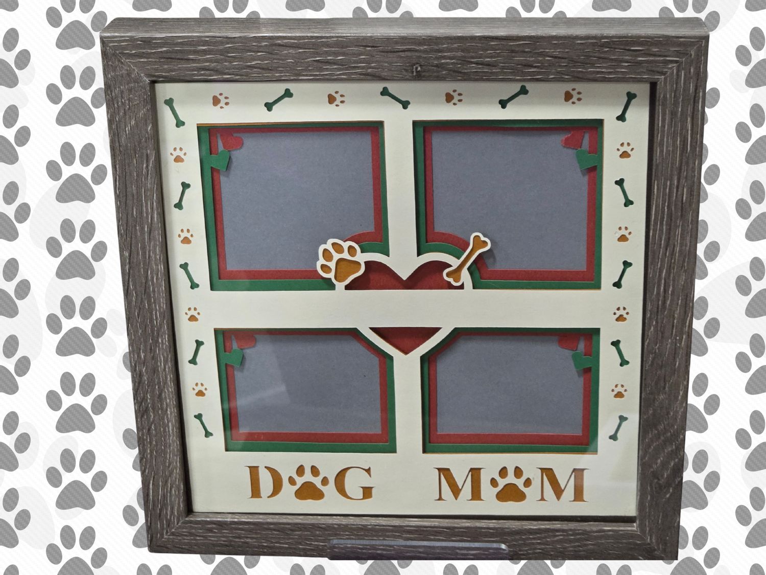DOG MOM SHADOW BOX