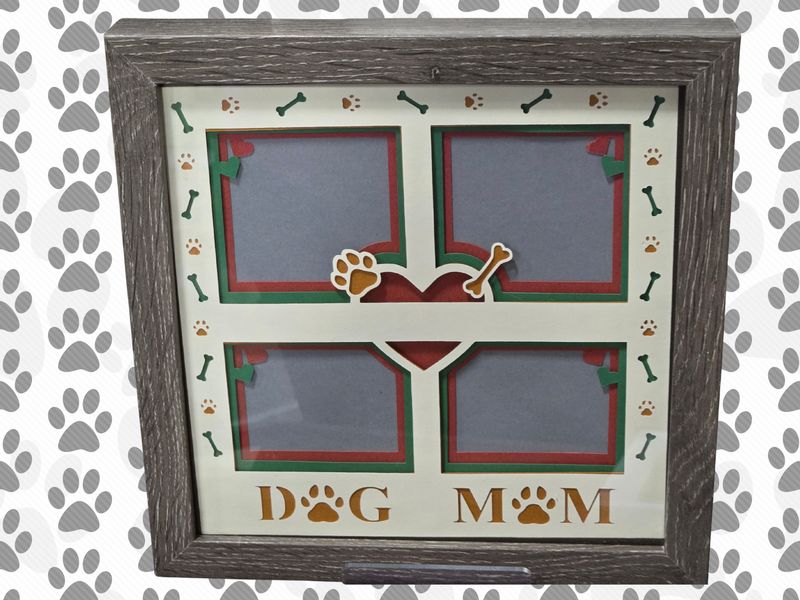 DOG MOM SHADOW BOX