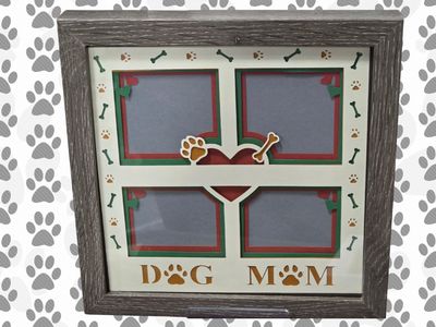 DOG MOM SHADOW BOX