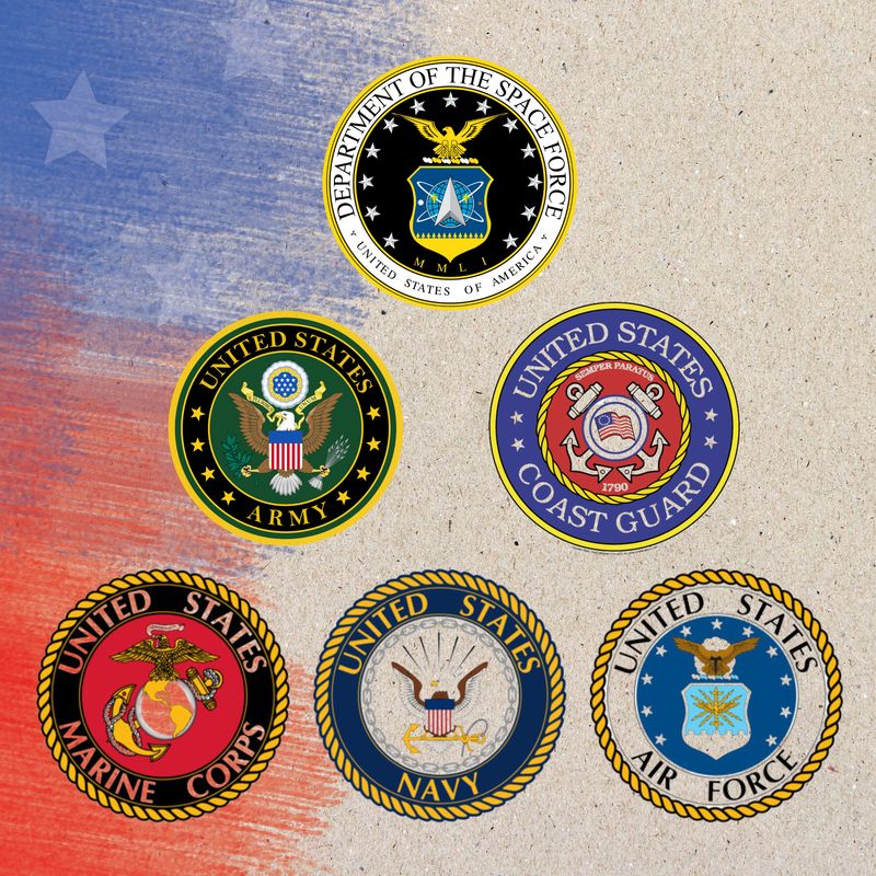 US MILITARY COMMEMORATIVE COASTERS