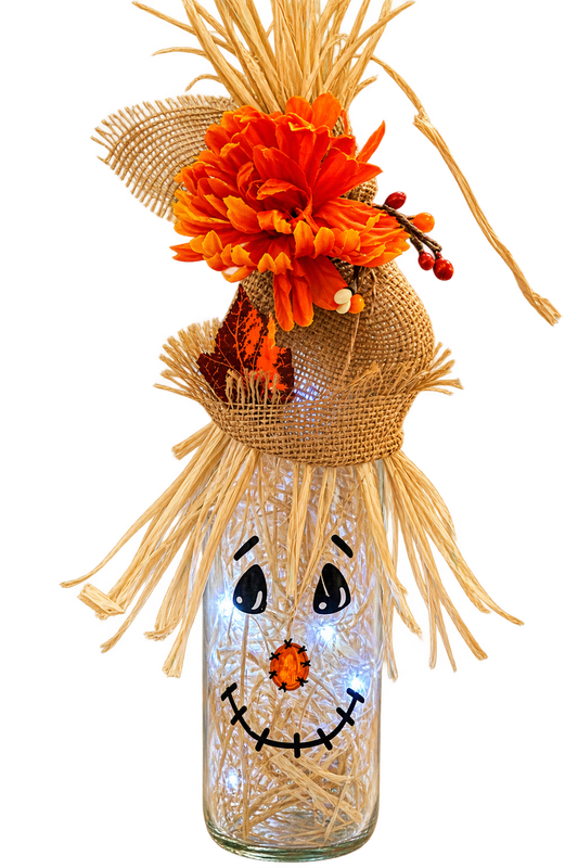 Assorted led Scarecrow faces and hats.