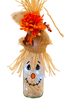 Assorted led Scarecrow faces and hats.