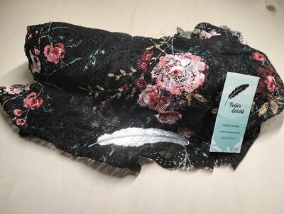 Oberschenkelschoner floral/schwarz