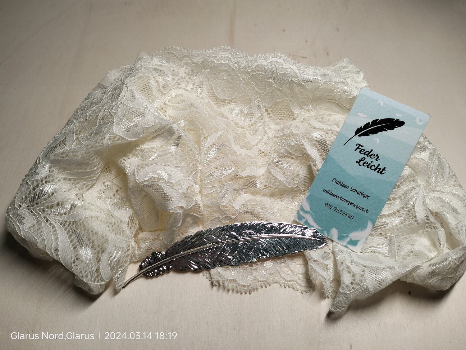 Oberschenkelschoner ivory-Selina