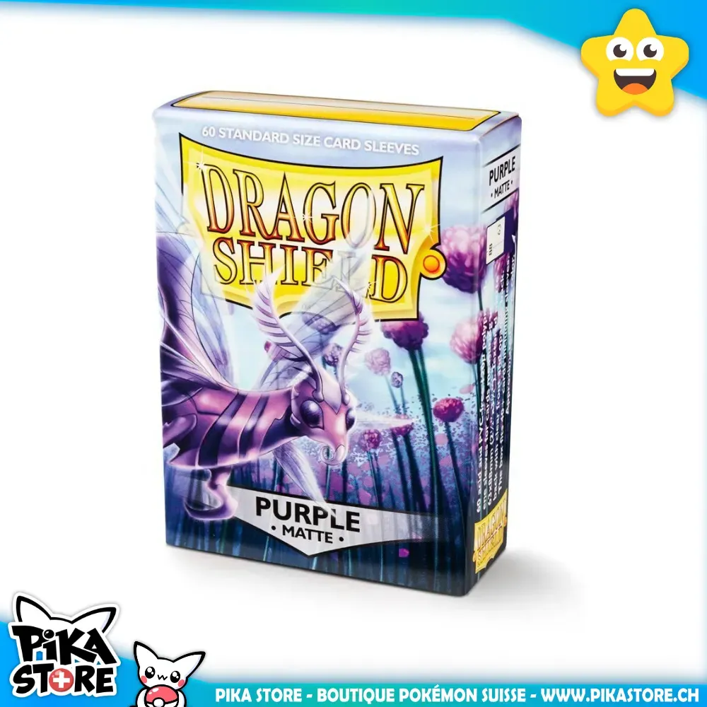 Dragon Shield - 60 protège-cartes standard Mat (violet)