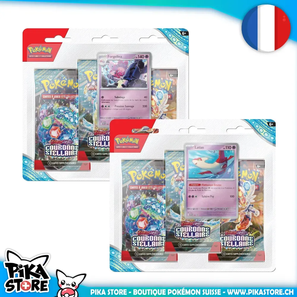 Pokémon (FR) - Tripack 3 boosters (set de 2) - EV07 Couronne Stellaire