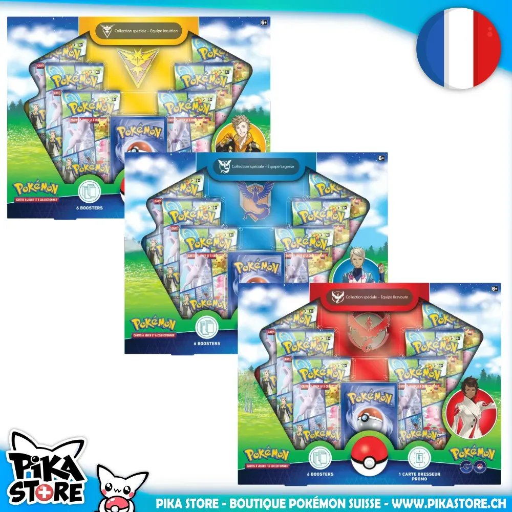 Pokémon (FR) - Collections spéciales - Équipe Intuition / Équipe Sagesse / Équipe Bravoure (set de 3) - EB10.5 Pokémon GO