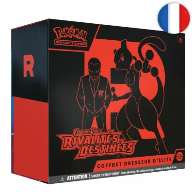 Pokémon (FR) - ETB Coffret Dresseur d&#39;élite + kit joueur (tapis et deck box aléatoire) - EV10 Rivalités Destinées