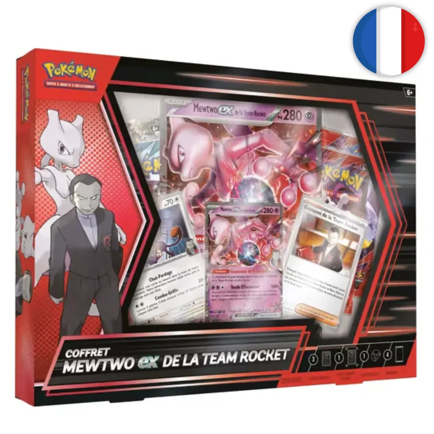 Pokémon (FR) - Coffret Mewtwo‑ex de la Team Rocket