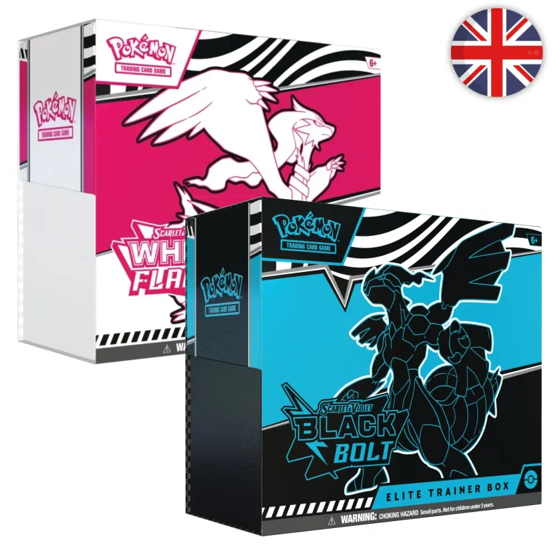 Pokémon (EN) - ETB Coffret Dresseur d&#39;élite (set de 2) - EV10.5 Foudre Noire &amp; Flamme Blanche