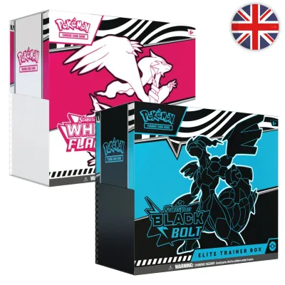 Pokémon (EN) - ETB Coffret Dresseur d&#39;élite (set de 2) - EV10.5 Foudre Noire &amp; Flamme Blanche