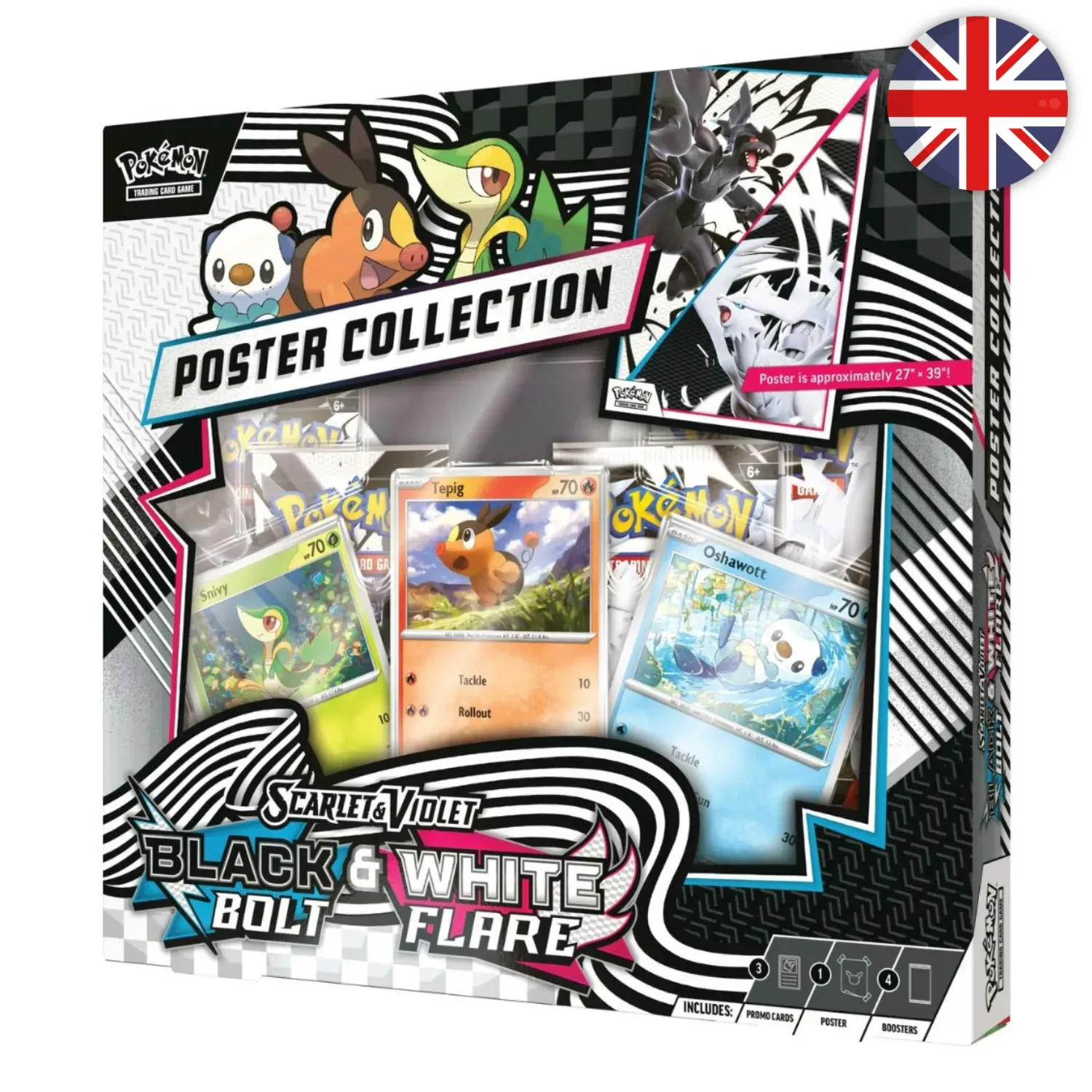 Pokémon (EN) - Unys Collection Poster - EV10.5 Foudre Noire &amp; Flamme Blanche
