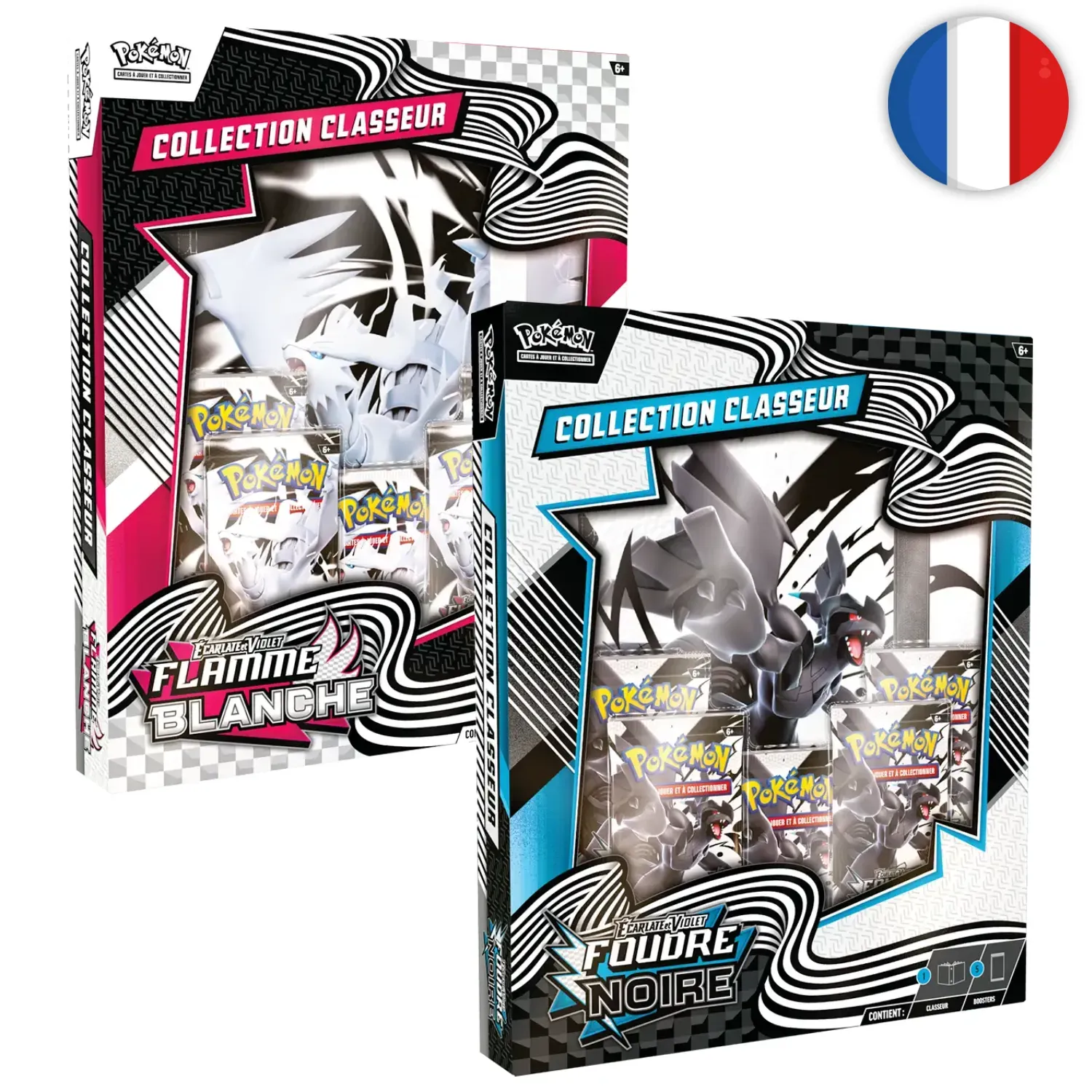 Pokémon (FR) - Collection Classeur (set de 2) - EV10.5 Foudre Noire &amp; Flamme Blanche