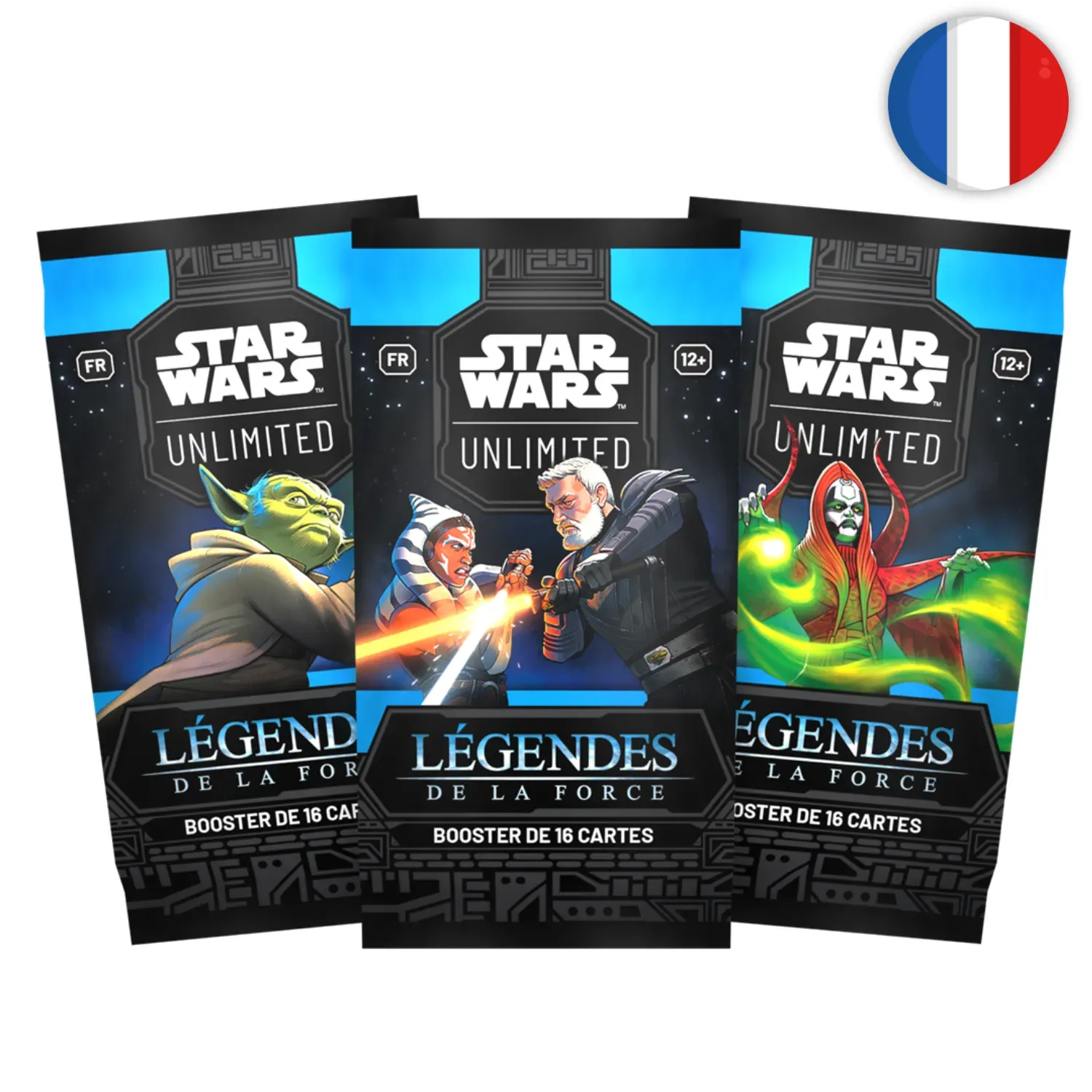 🟣[🇵🇷🇪🇨🇴] Star Wars Unlimited (FR) - Booster sous blister - Set 05 Légendes de la Force