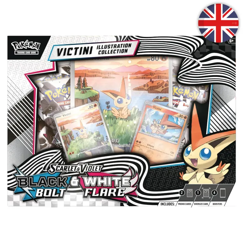 Pokémon (EN) - Coffret Collection Illustration Victini - EV10.5 Foudre Noire &amp; Flamme Blanche