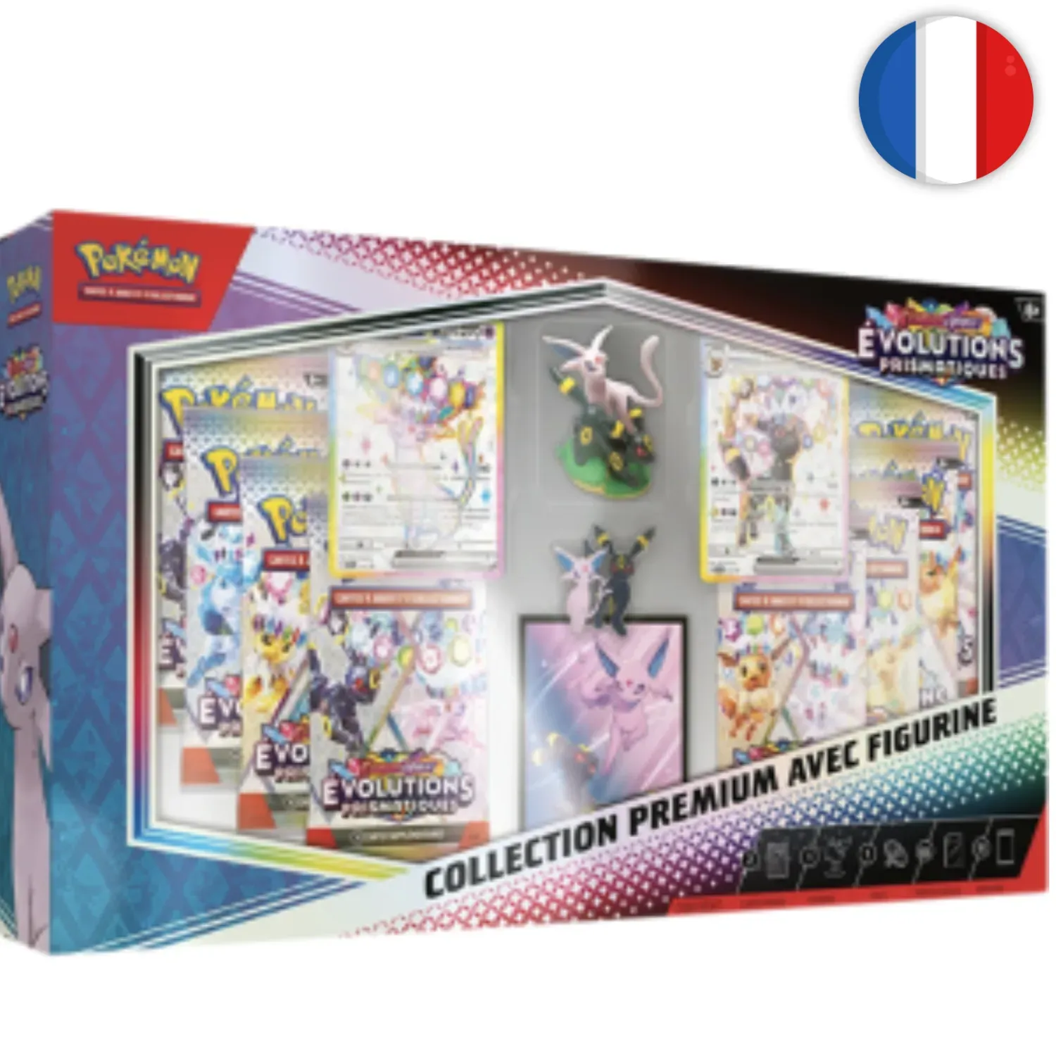 🟣[𝗣𝗥𝗘𝗖𝗢] Pokémon (FR) - Collection Premium avec figurine - EV08.5 Évolutions Prismatiques