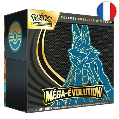 🟣[𝗣𝗥𝗘𝗖𝗢] Pokémon (FR) - ETB Coffret Dresseur d&#39;Élite (Lucario ou Gardevoir) - ME01 Méga-Évolution