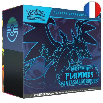 🟣[𝗣𝗥𝗘𝗖𝗢] Pokémon (FR) - ETB Coffret Dresseur d&#39;Élite - ME02 Flammes Fantasmagoriques