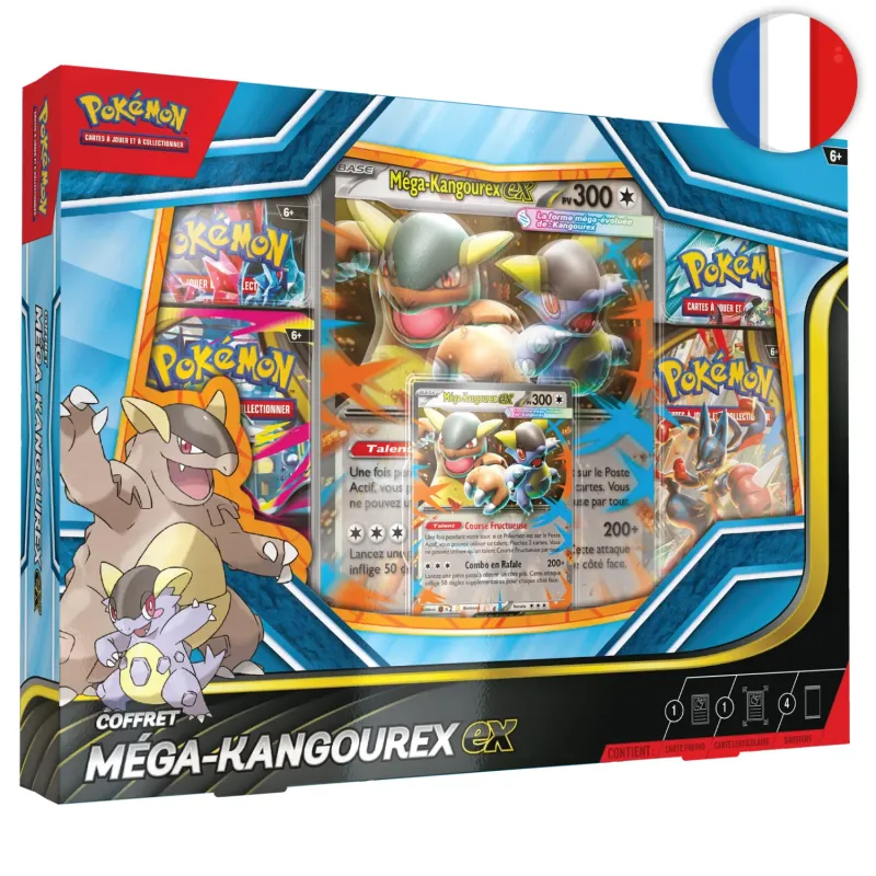 🟣[𝗣𝗥𝗘𝗖𝗢] Pokémon (FR) - Coffret Méga-Kangourex‑ex