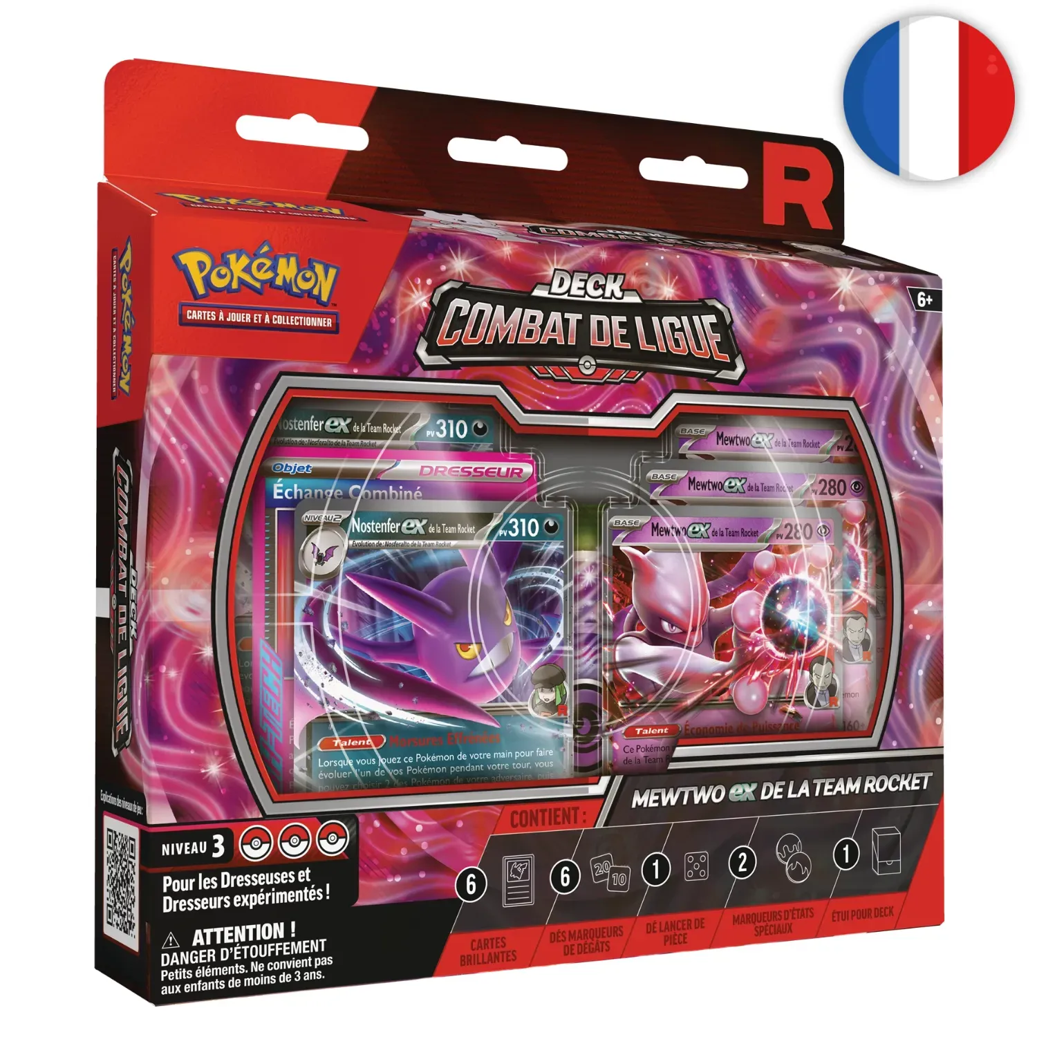 🟣[PRÉCO] Pokémon (FR) - Deck Combat de Ligue Mewtwo‑ex de la Team Rocket