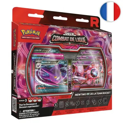 🟣[PRÉCO] Pokémon (FR) - Deck Combat de Ligue Mewtwo‑ex de la Team Rocket