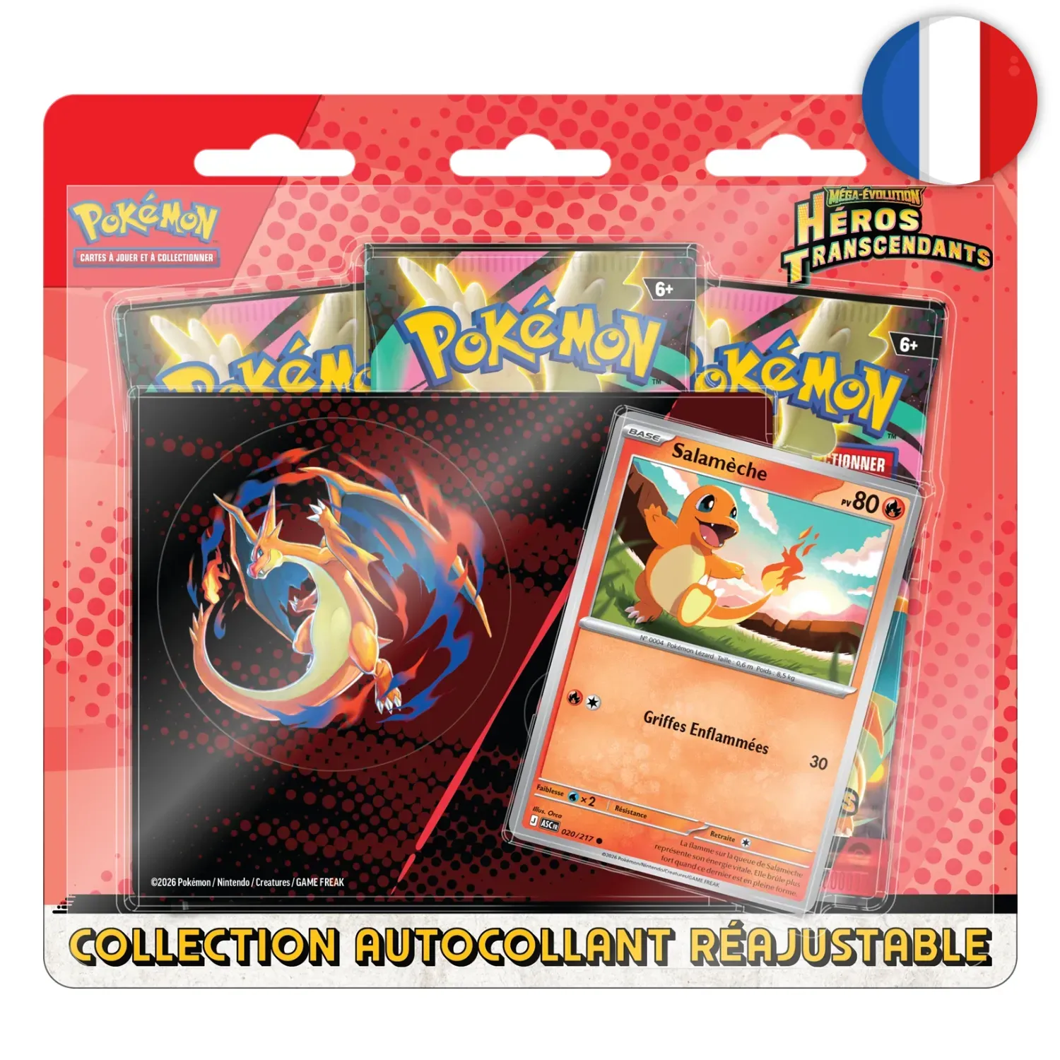 🟣[PRÉCO] Pokémon (FR) - Collection autocollant réajustable - ME02.5 Héros Transcendants