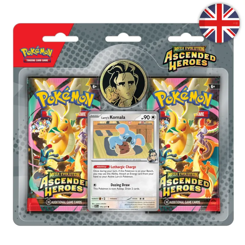 🟣[PRÉCO] Pokémon (EN) - Pack 2 boosters - ME02.5 Héros Transcendants