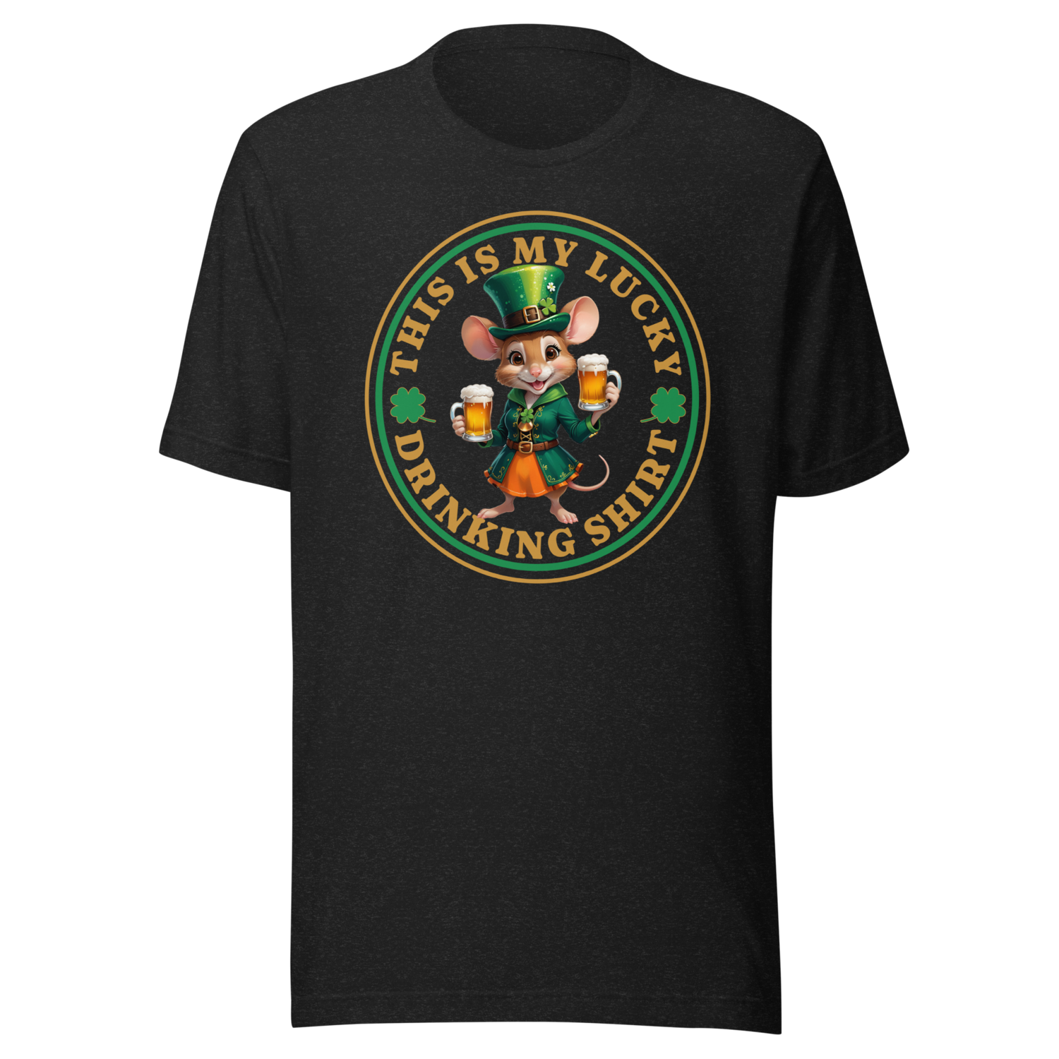 Lucky Drinking Shirt Girl Mouse