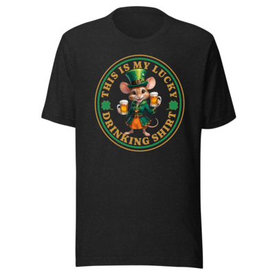 Lucky Drinking Shirt Girl Mouse