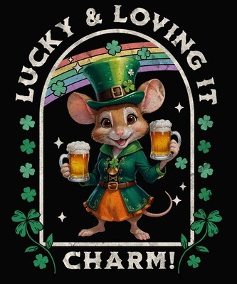 Lucky &amp; Loving It Charm Girl Mouse