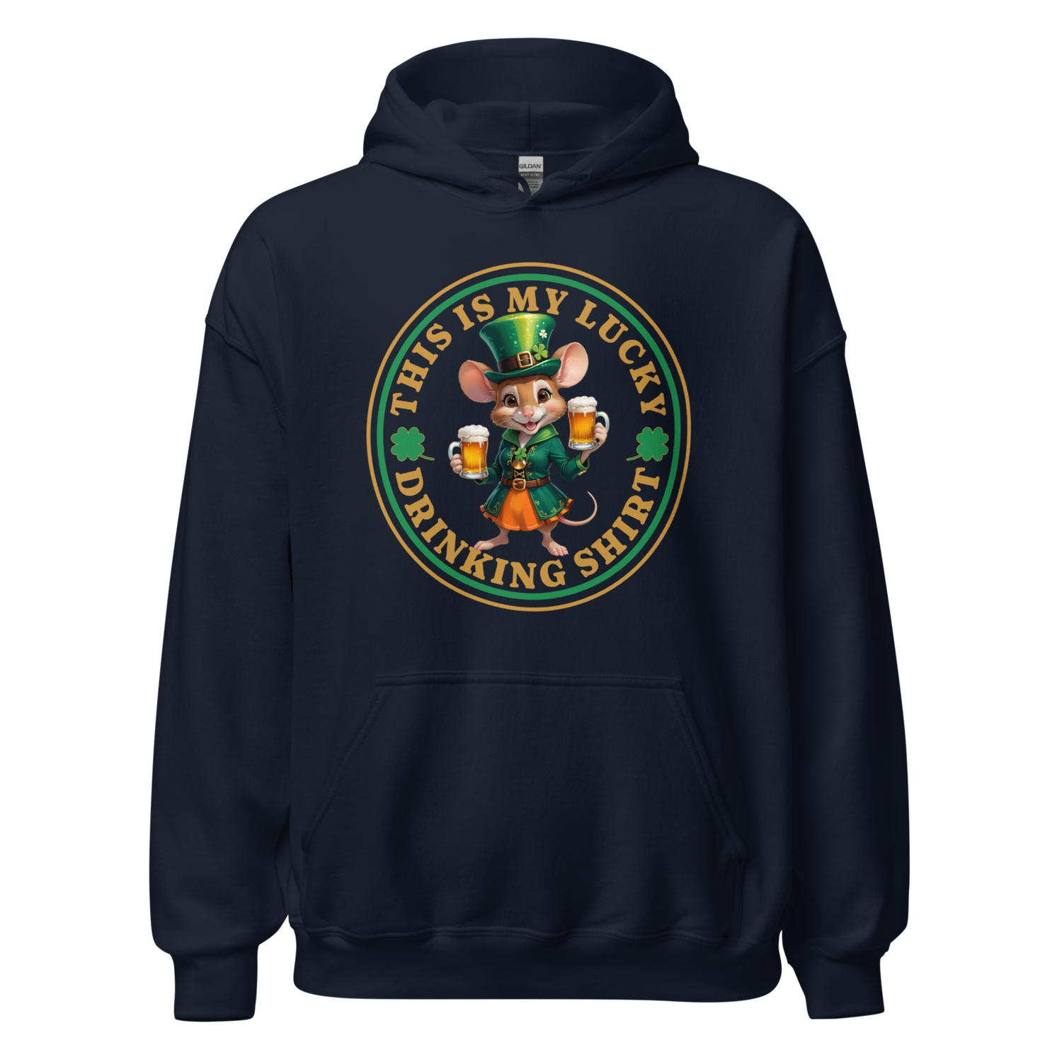 Lucky Drinking Shirt Girl Mouse
