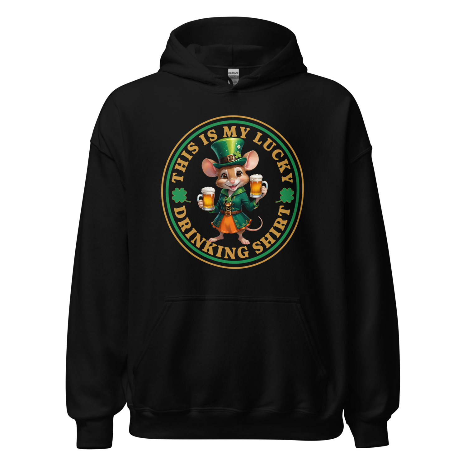 Lucky Drinking Shirt Girl Mouse